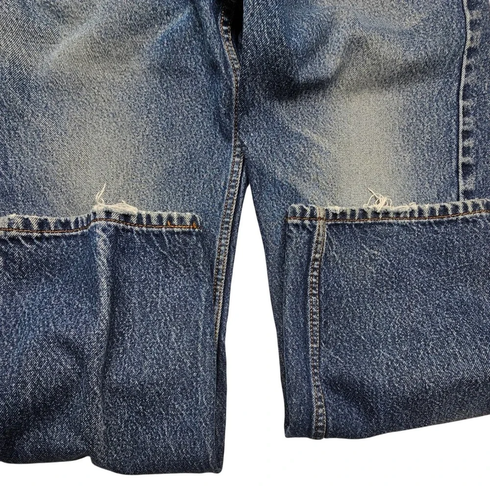 Levis‎ 505 Regular Fit Mens Jeans 34x30 Medium Wash Blue Straight Leg Denim
